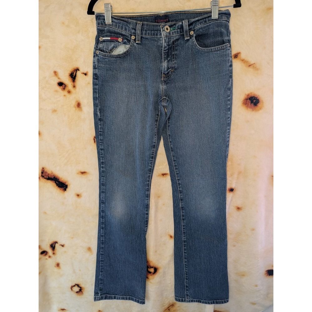 Tommy Jeans Jeans Womens Size 5 Y2K Blue Straight Leg Mid Rise Casual Classic